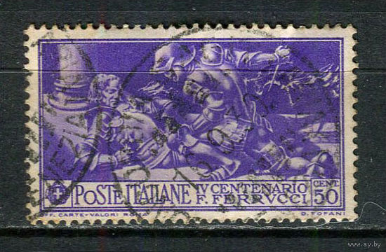 Королевство Италия - 1930 - 400-летие памяти Франческо Ферруччи  50C - [Mi.339] - 1 марка. Гашеная.  (Лот 48Gd)-T2P8