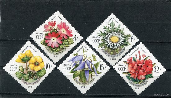 СССР 1981. Цветы украинских Карпат
