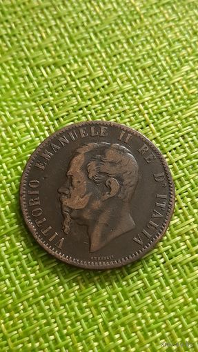 Италия 10 чентезимо 1867 г