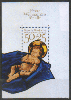 ФРГ. М. Блок 17. 1978. Рождество. ЧиСт