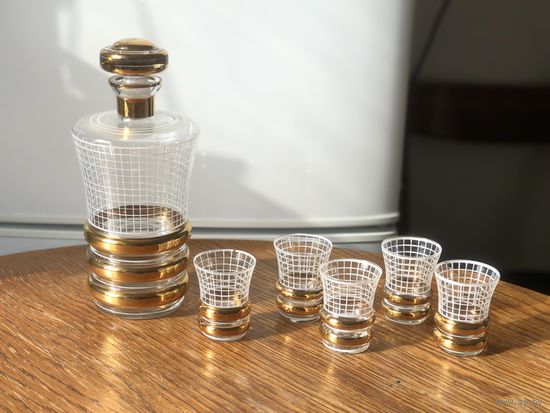 Графин и рюмки Чехословакия винтаж