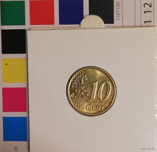 Финляндия 10 евроцентов 2000 в холдере