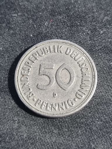 Германия (ФРГ) 50 пфеннигов 1969 D