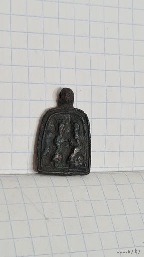 С 1 РУБЛЯ ! ИКОНА ОБРАЗОК БЛАГОВЕЩЕНИЕ ПРЕСВЯТОЙ БОГОРОДИЦЫ  СТАРИННАЯ  НАТЕЛЬНАЯ