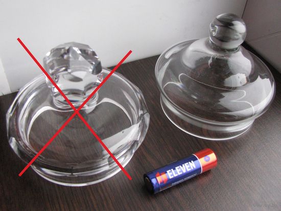 Крышка стеклянная от графина, кувшина ( за штуку ) .