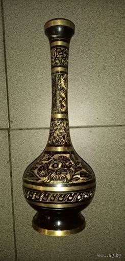 Ваза латунная с чернением