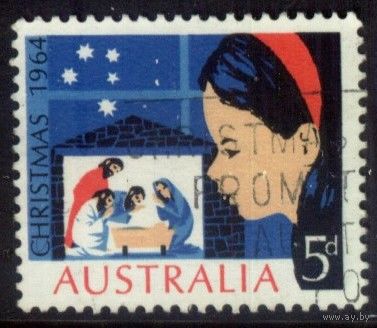 Австралия - 1964 [Mi. 348] Гашеная (AU07)