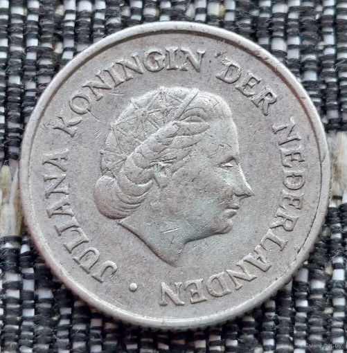 Антильские острова 1/4 гульден 1965 года. Серебро! Нидерландские Антилы Королева Юлиана. Сторгуй за свою цену, предложи обмен!