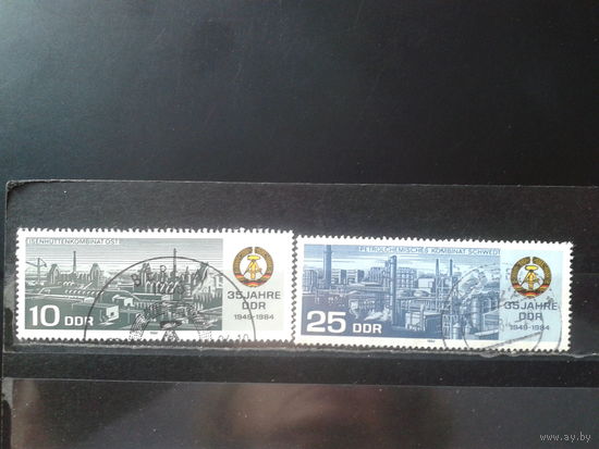ГДР 1984 35 лет ГДР, герб, архитектура