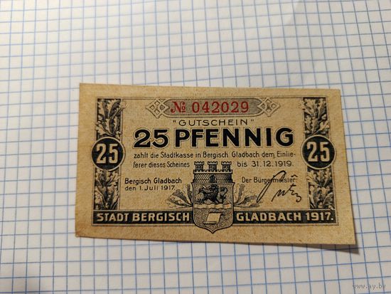 Германия 25 пфенингов (1)