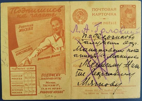 Рекламно-агитационная карточка. 1929 г.