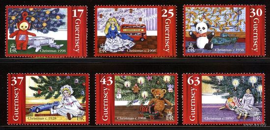 Гернси \938\GUERNSEY 1998 Рождество живопись религия MNH Mi 786/91