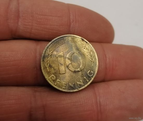 10 пфеннигов 1991г. (А). Германия.