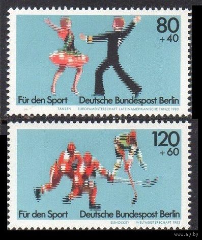 1983 Берлин Запад 698-699 Спорт - Хоккей / Фигурное катание 5,00 евро