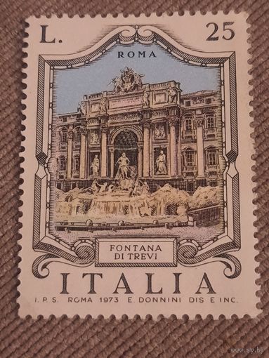 Италия 1973. Рим. Фонтан Di Trevi