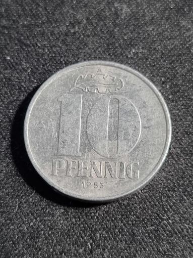 ГДР 10 пфеннигов 1983 А #2