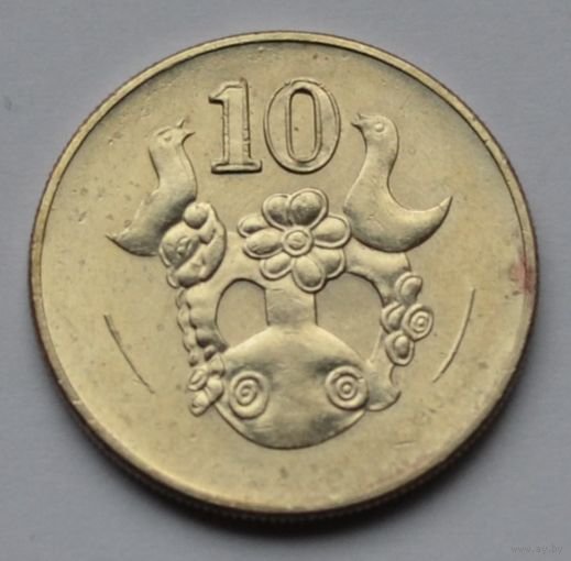 Кипр, 10 центов 2002 г.