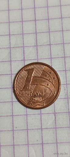 Бразилия 1 сентавос 2003