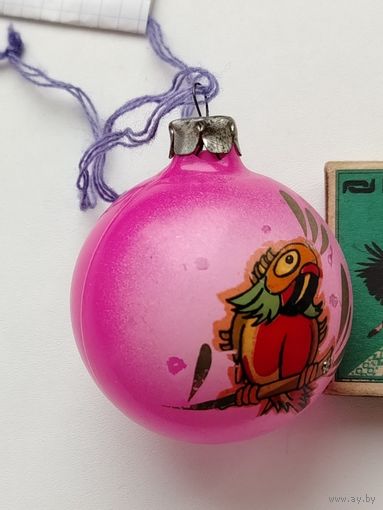 Ёлочная игрушка. Попугай. З-66.