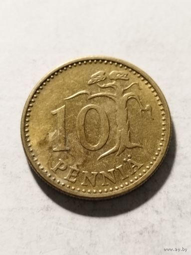 Финляндия 10 пенни 1963