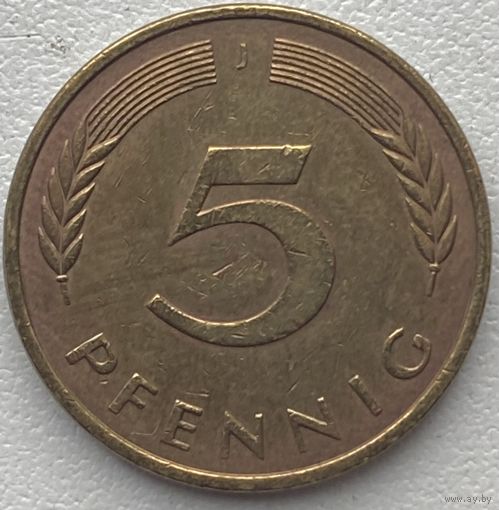 Германия 5 пфеннигов 1988 г. J