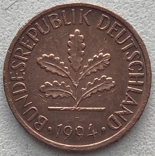 Германия 1 пфенниг 1994 г. J