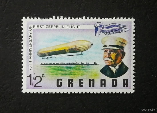 Гренада 1978 г. 75-я годовщина первого полета Цеппелина. Дирижабли. Авиация, Чистая #0126-Т1P22