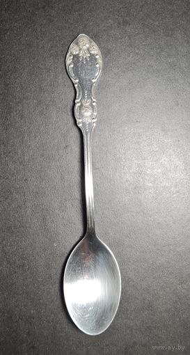 Ложка чайная, серебро 925 звезда СССР, С РУБЛЯ! Лот серебра #1