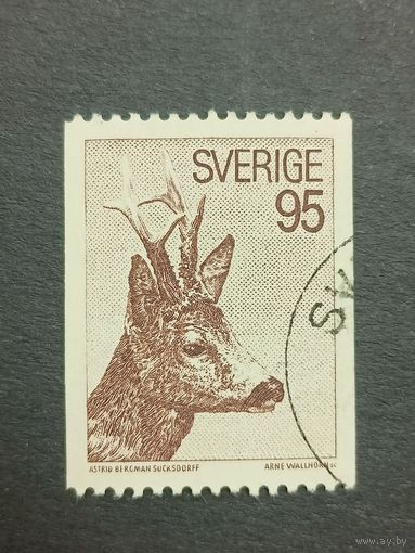 Швеция 1972. Европейская косуля. Полная серия
