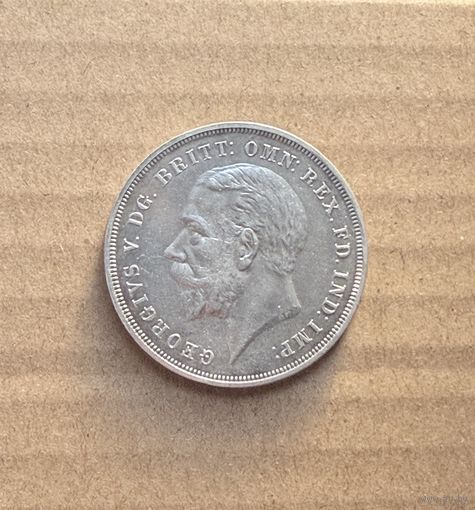 Великобритания. 1 крона 1935 г. Серебро. 28,28 г. aUNC