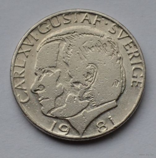 Швеция, 1 крона 1981 г.