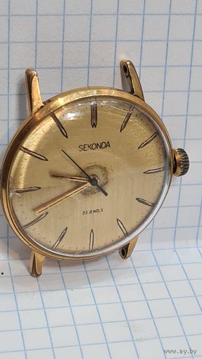 С 1 РУБЛЯ ! ЧАСЫ ПОЗОЛОТА АU СССР СЕКУНДА