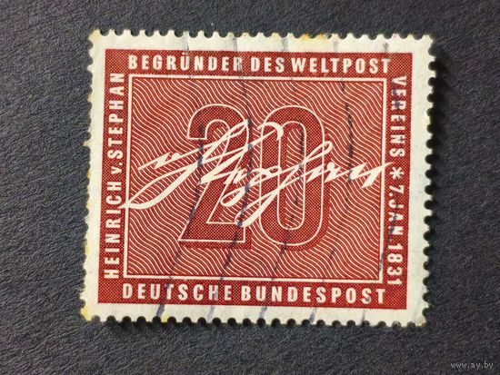 Германия 1956. 125-я годовщина со дня рождения Генриха фон Штефана. Полная серия