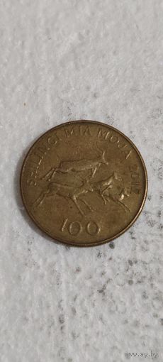 Танзания  100 шиллинг 2012