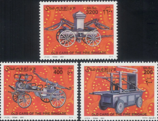 Сомали, 2001, транспорт, автомобили, машины MNH