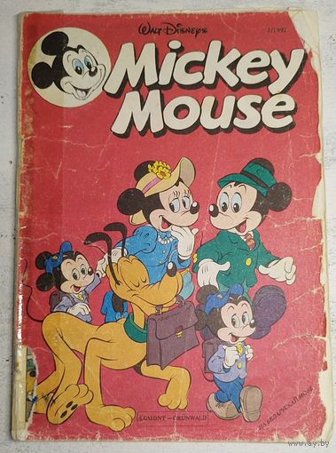 Микки Маус. Mickey Mouse. Комикс. На беларускай мове. 1992