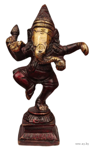 Статуэтка Ганеша Бог мудрости и благополучия Бронза Индия