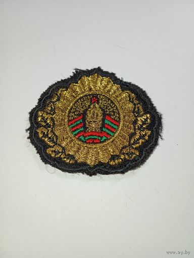 Пришивная кокарда МВД Беларуси .