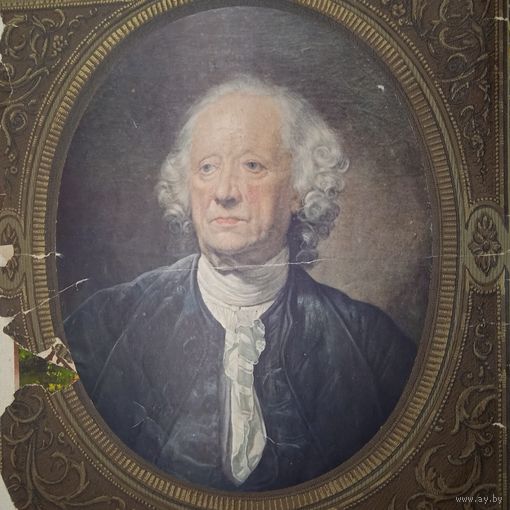 Porfrait de BABUTI Par GREUZE Collection DAVID WEILL ХРОМОЛИТОГРАФИЯ НА КАРТОНЕ 1922г.