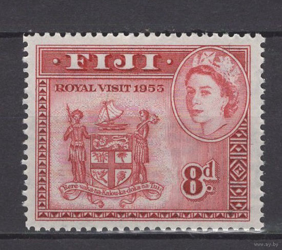 Фиджи / Fiji 1953** Королевский визит, Герб колонии (SG#288)
