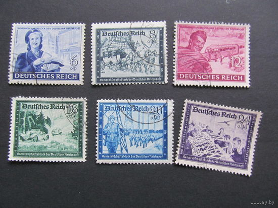 Германия. Третий рейх .  1944. Почтовая служба III. Сер. 6 м.