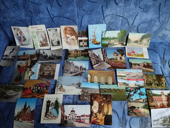 35 открыток Польша с рубля без мц