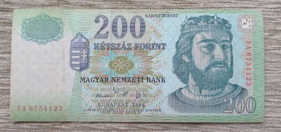 Werty71 Венгрия 200 форинтов 2006 банкнота