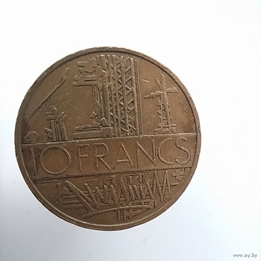 Франция 10 франков 1977 год лот 40