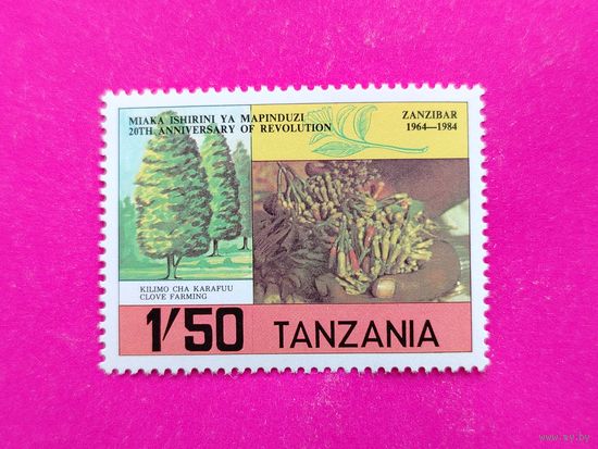 Танзания. 20 лет Занзибарской революции. ( 1 марка ) 1984 года. 5-7.