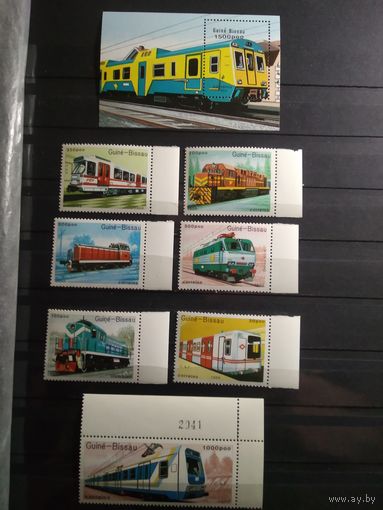 Гвинея-Бисау 1989 г. Железная дорога.