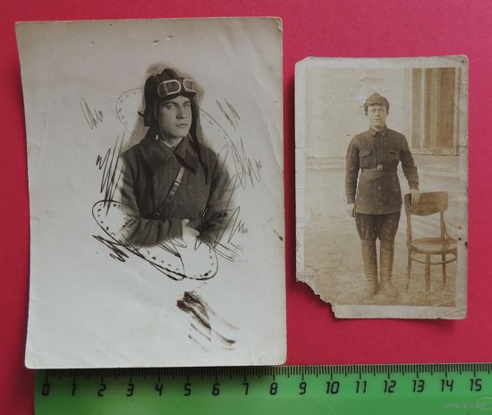 Фото "Летчик", 1940 г., "Красноармеец", 1934 г.