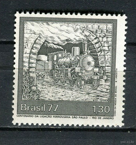 Бразилия - 1977 - Железная дорога - [Mi. 1603] - полная серия - 1 марка. MNH.  (Лот 66HF)-T41P22