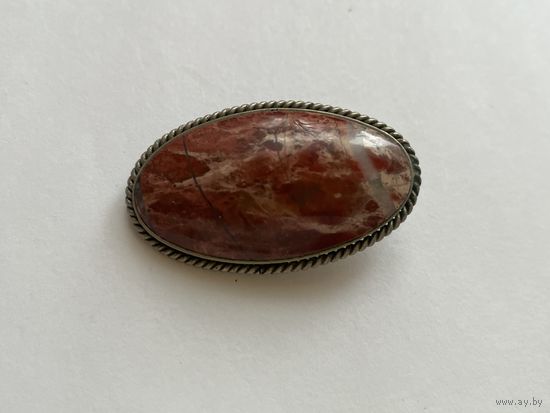 Брошь родонит СССР ( серебро ?)