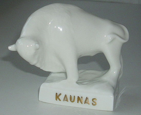 Зубр. Фарфор. Каунас. Литва. СССР. Редкость.